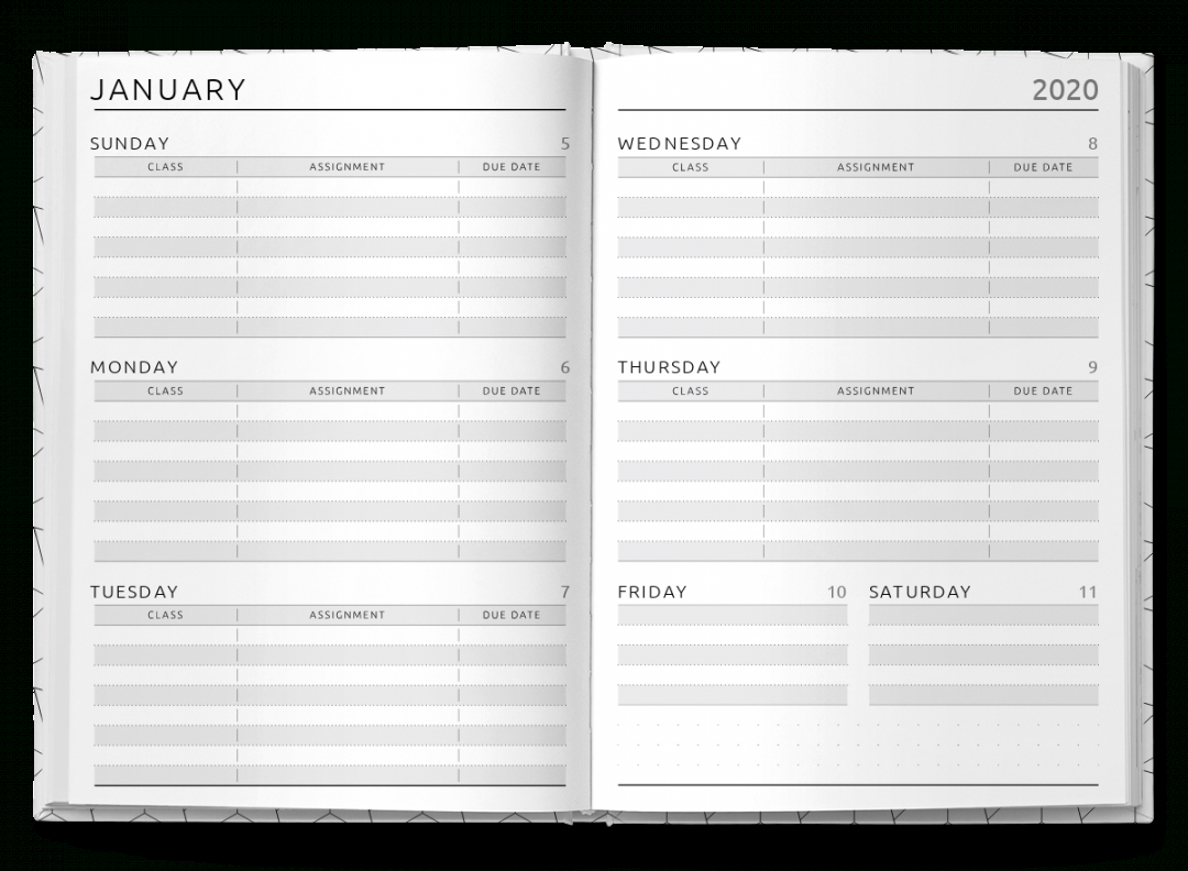 sample download printable student planner hardcover  original student agenda planner template pdf
