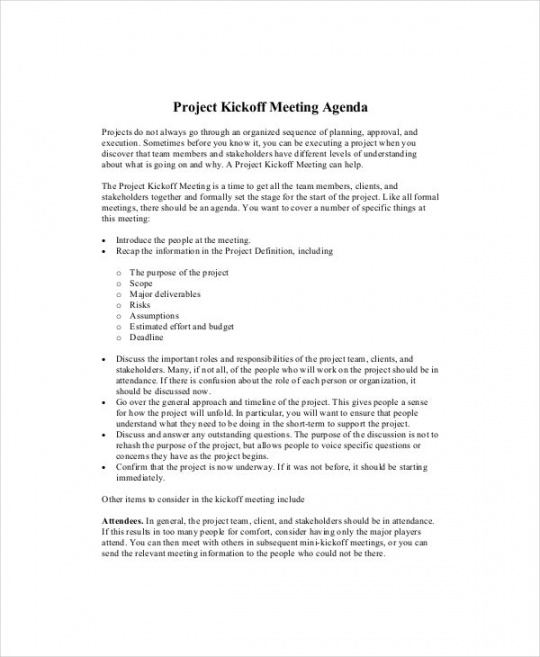 editable 9 project meeting agenda template  word pdf  free project status meeting agenda template sample