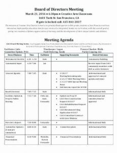 free free non profit board meeting minutes template in 2021 nonprofit board agenda template sample