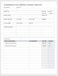 printable 10 free meeting agenda templates for microsoft word employee meeting weekly team meeting agenda template word