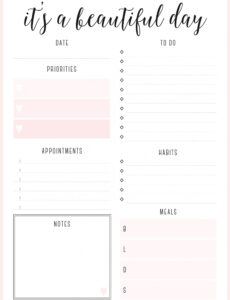 Cute Meeting Agenda Template