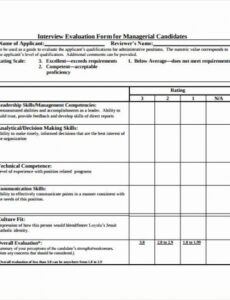 printable employee interview evaluation form fresh interview candidate interview agenda template excel