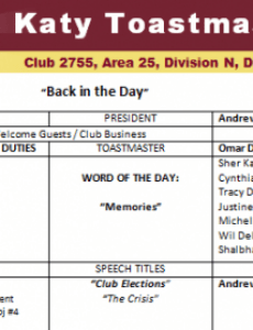 toastmaster meeting agenda template