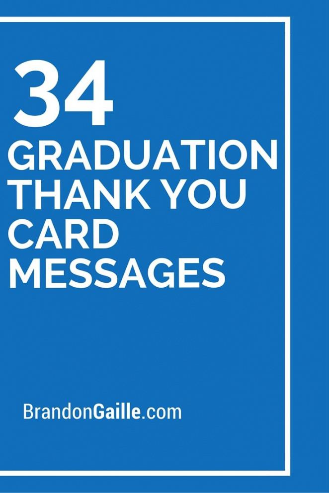 101 graduation thank you card messages  thank you card grad party thank you note template word