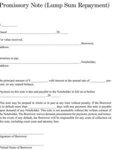 38 free promissory note templates  forms word  pdf template for promissory note sample