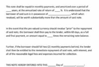 40 free unsecured promissory note templates  forms wordpdf promissory note template minnesota sample