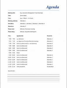 9 annual general meeting agenda template basic meeting agenda template example