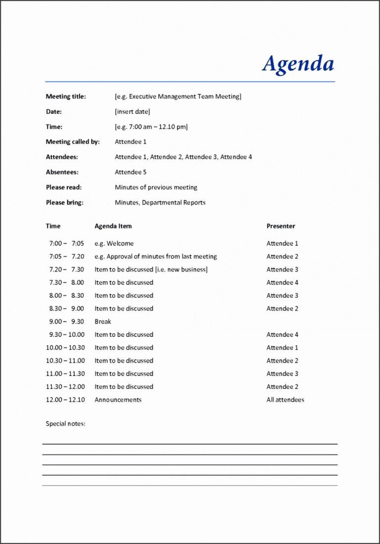9 Annual General Meeting Agenda Template Basic Meeting Agenda Template 9 Annual General Meeting Agenda Template Basic Meeting Agenda Template