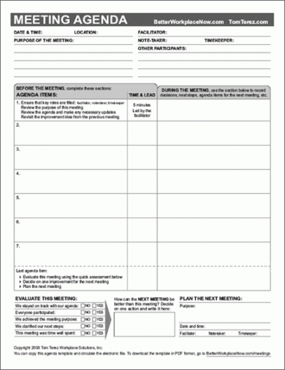 boy scout plc meeting agenda template