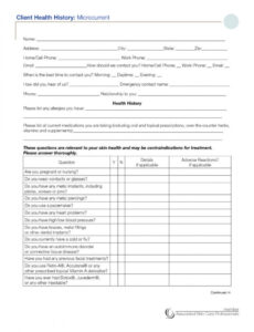 consent  treatment forms call center note taking template