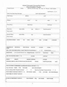 counseling intake form  template business couples therapy progress note template excel