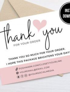 cute poshmark thank you notes poshmark thank you card poshmark thank you note template excel