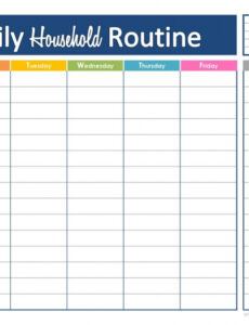 dailyhouseholdroutine 987×751 pixels  daily daily agenda template for students example