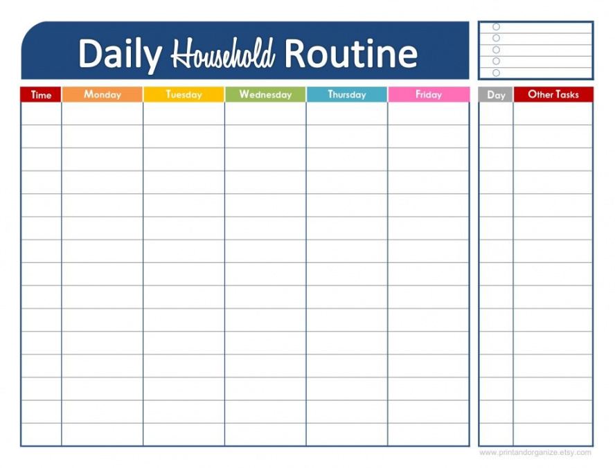 dailyhouseholdroutine 987×751 pixels  daily daily agenda template for students example