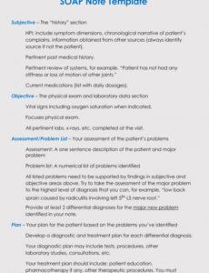 editable 30 soap note examples blank formats  writing tips note taking template for nursing students