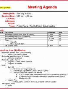 editable 30 weekly staff meeting agenda  example document template weekly staff meeting agenda template pdf