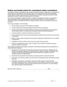editable a safetycommitteeevaluation checklist osha safety committee agenda template sample