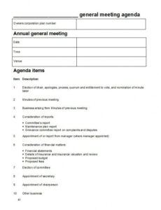 editable annual meeting agenda templates  12 free templates financial meeting agenda template excel
