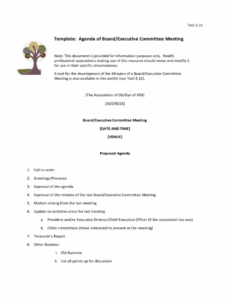 editable board meeting agenda template  7 free templates in pdf agenda template for committee meeting excel