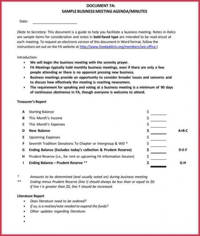 editable business meeting agenda templates  9 best samples in pdf company meeting agenda template doc