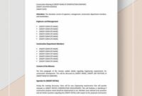 editable construction minutes template  12 free word pdf pre construction meeting agenda template example