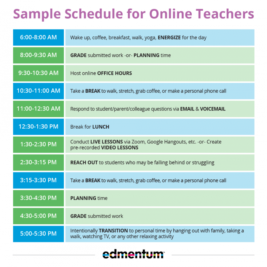 editable edmentum virtual teacher schedule sample in 2020  online daily agenda slide template excel
