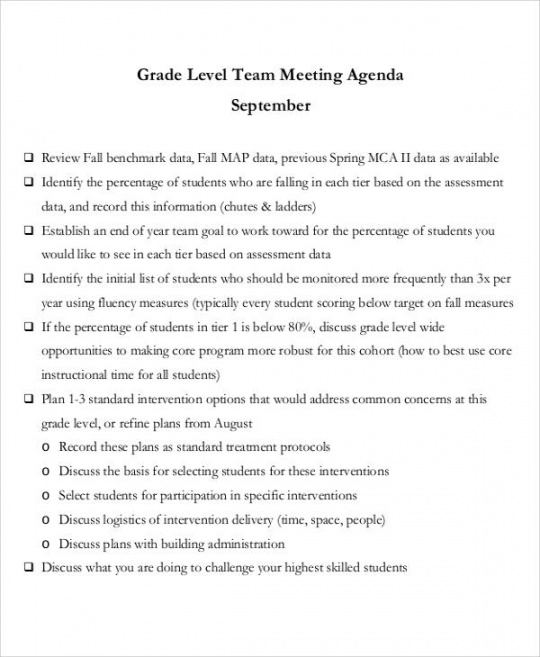 editable free 40 agenda samples in ms word  pdf childcare staff meeting agenda template doc