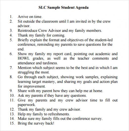 editable free 5 student agenda samples in pdf  ms word student council agenda template doc