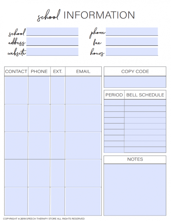 editable free ultimate slp planner 20202021 [editable]  speech speech therapy daily note template