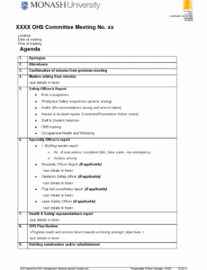 editable management meeting agenda  how to create a management operations meeting agenda template