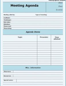 editable meeting agendas templates  meeting agenda template supervision agenda template pdf