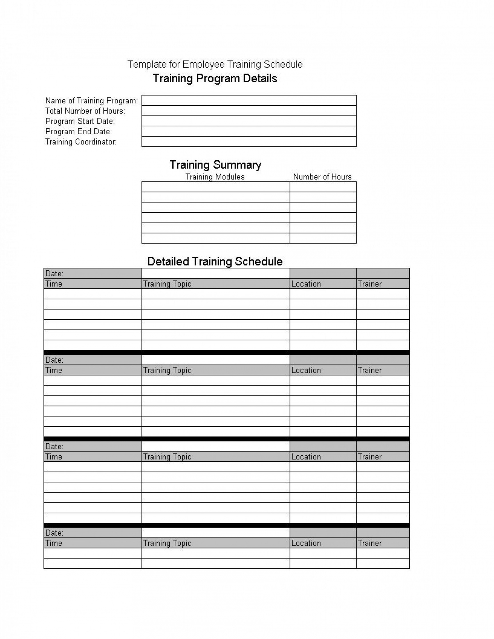 editable new employee training plan template ~ addictionary employee training agenda template doc