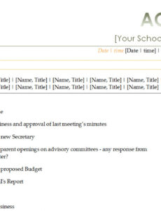 editable pta accounts spreadsheet throughout pta meeting agenda customer service meeting agenda template doc