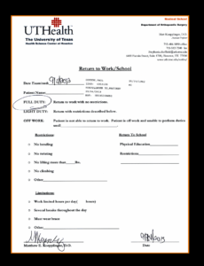 fake doctors note template for work or school pdf mental health doctors note template doc