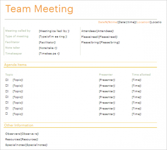 free 10 informal meeting agenda templates free word pdf formats brainstorming session agenda template