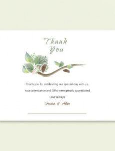 free 10 wedding thank you note templates  photoshop wedding gift thank you note template pdf