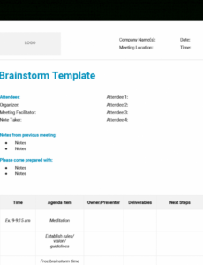 free 12 free meeting agenda templates stakeholder meeting agenda template example