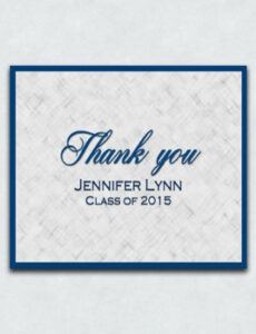 free 15 graduation thank you notes  free sample example graduation gift thank you note template doc