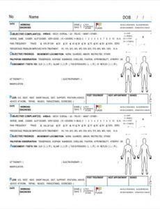 free 21 note template  free  premium templates soap note template massage sample