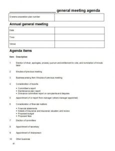 free 51 effective meeting agenda templates  free template business plan meeting agenda template excel