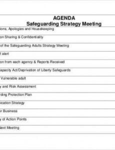 free 51 meeting agenda templates  pdf doc  free  premium strategic meeting agenda template example