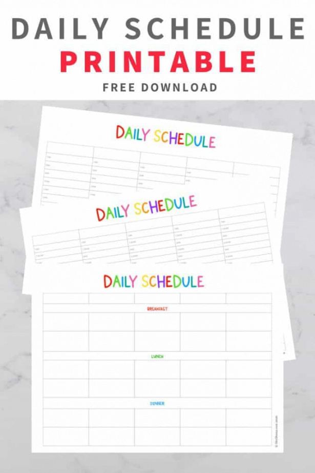 free create a daily schedule for kids with these free daily agenda template for students doc