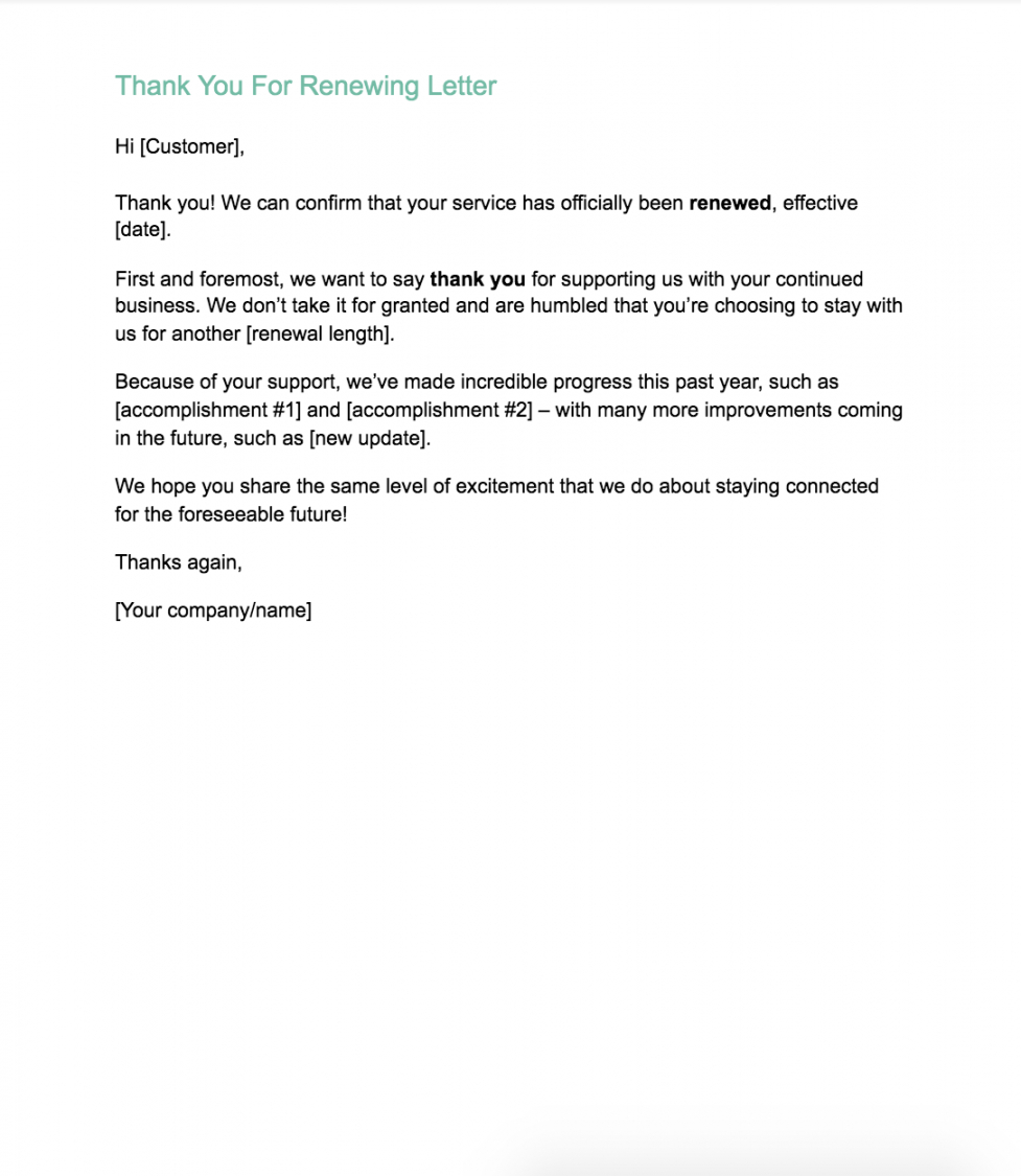 Free Customer Thank You Letter Templates Access Now Customer Thank 