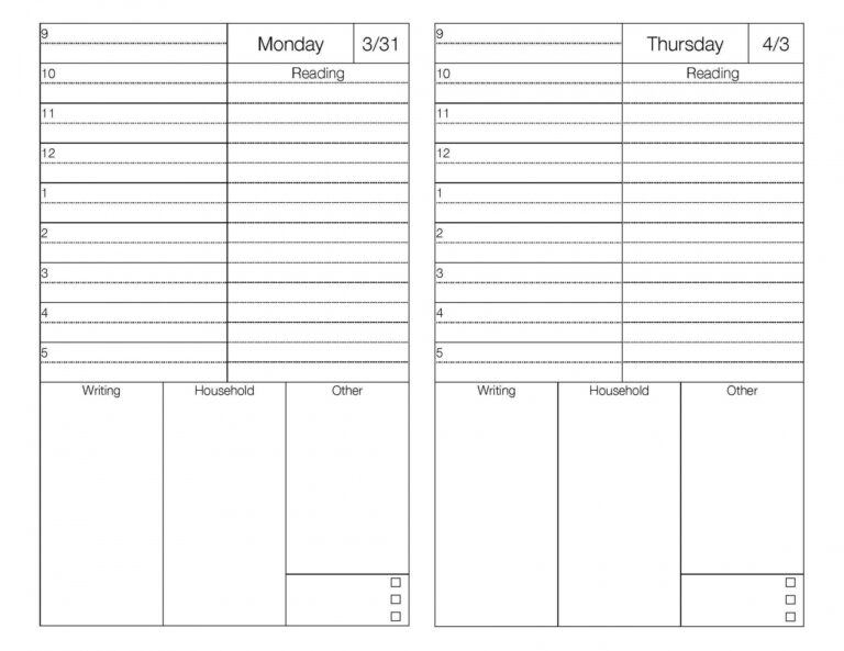 Free Grand Student Daily Planner Template Pdf Pdf Format E Daily Agenda ...