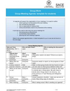 free group meeting agenda template pdf  pdf format  e company meeting agenda template