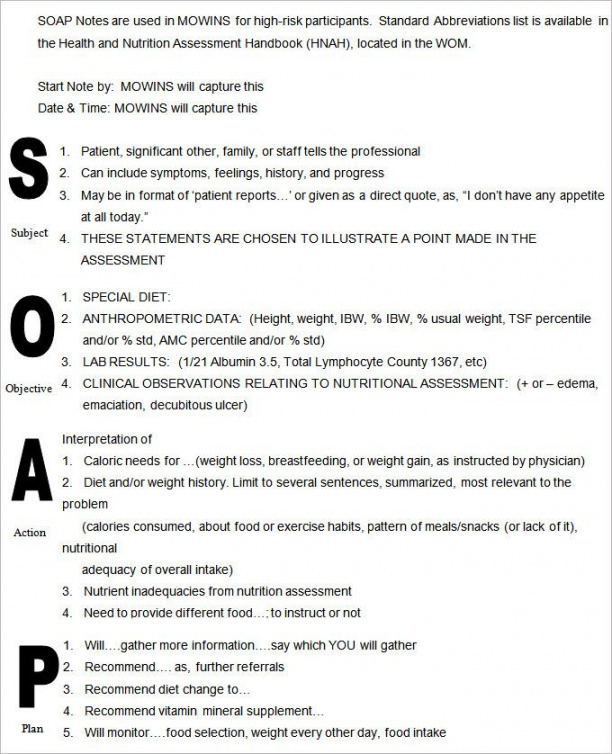 free medical soap note template  medical progress note icu progress note template excel