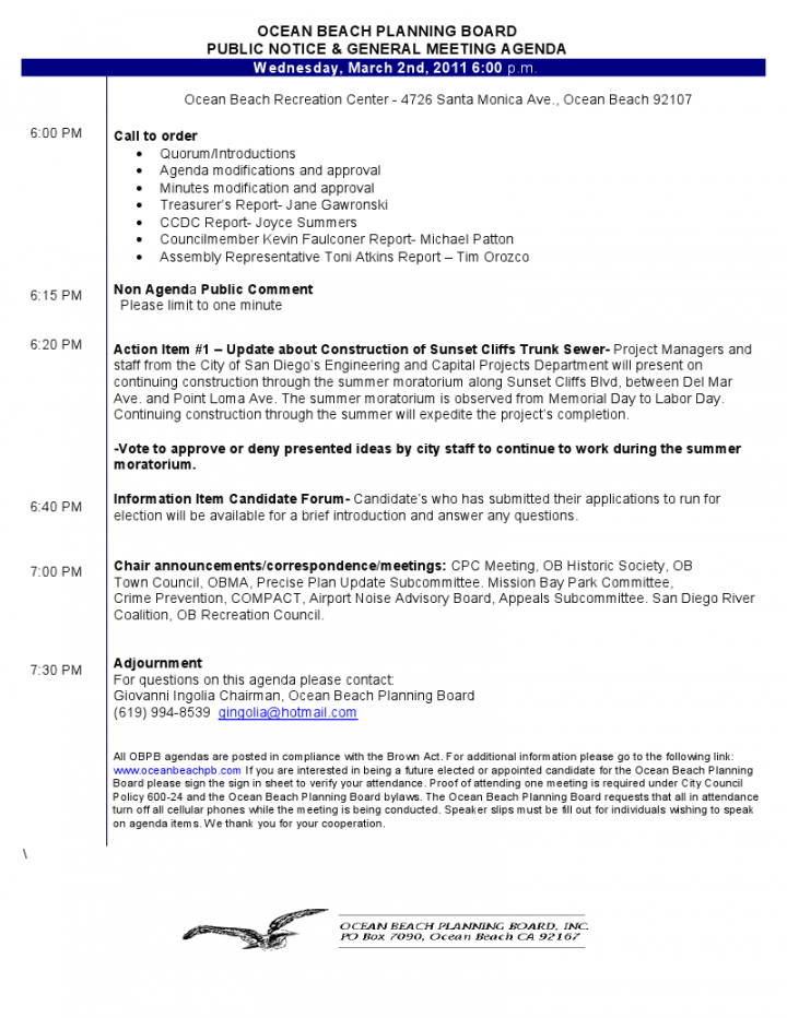 free ob planning board agenda for march 2nd meeting strategic meeting agenda template sample