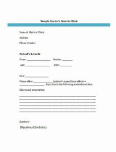 free printable doctors excuse unique 25 free doctor note return to work note from doctor template excel