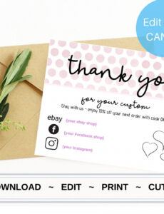 free thank you business card editable card poshmark and ebay poshmark thank you note template pdf