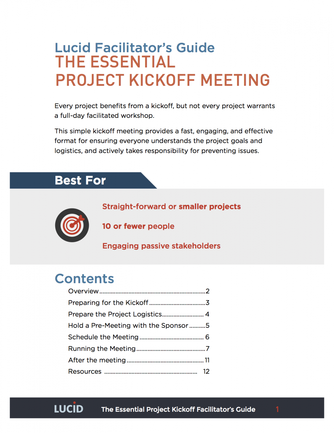 free the essential project kickoff meeting  lucid meetings project kickoff agenda template excel